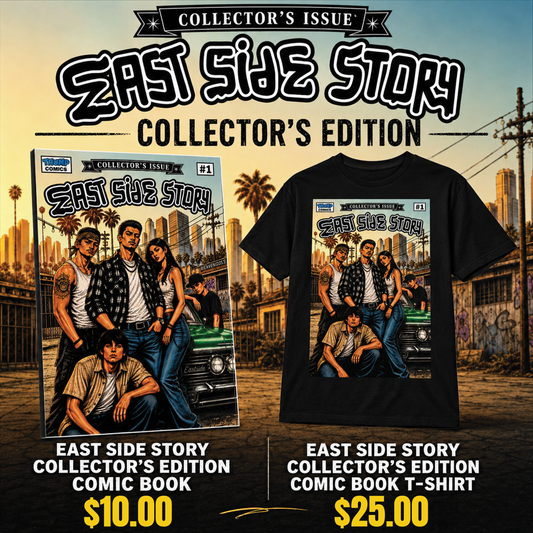 East Side Story Comic Book and T-Shirt Bundle-Collector’s Edition